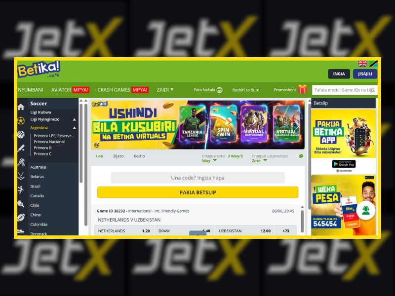 Profitez de 50 tours gratuits + un cashback de 10 % sur le jeu JetX au casino Betika