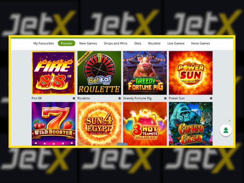 Comment effectuer un dépôt sur le casino Betika