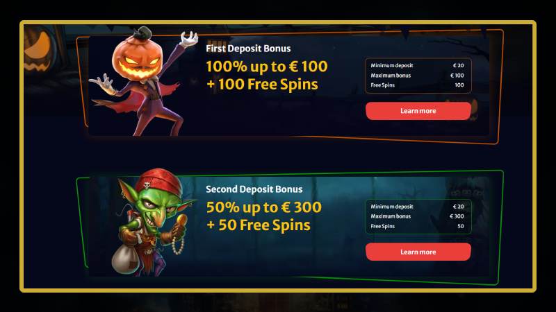 Bonuses at Hell Spin Casino