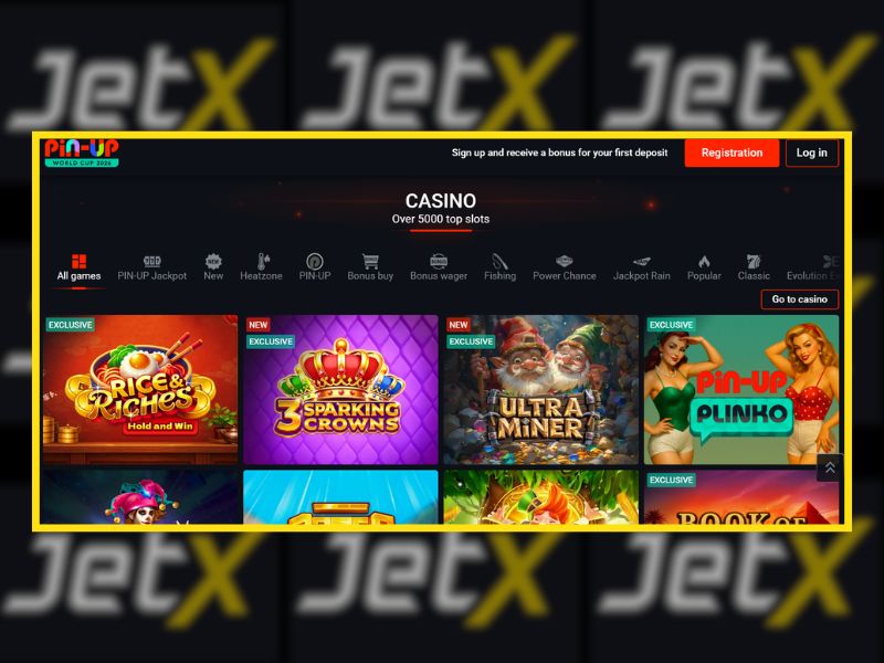 Giocare a JetX tramite l'app mobile Pin-Up